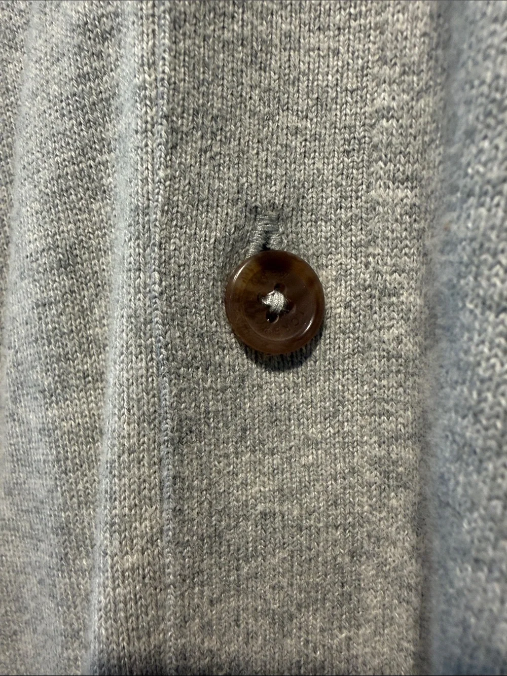 J. Crew Men's Light Gray Button-Up Cardigan